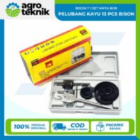 Bison t 1 SET Mata Bor Pelubang Kayu 13 Pcs Bison
