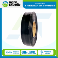 SELANG DRIP 8 MIKRON X 4 CM X 100 METER