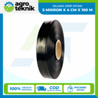 SELANG DRIP HITAM 5 MIKRON X 4 CM X 100 M